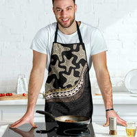 Beige Polynesian Starfish Unique Pattern Apron