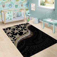 Beige Polynesian Starfish Unique Pattern Area Rug
