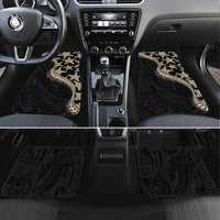 Beige Polynesian Starfish Unique Pattern Car Mats