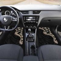 Beige Polynesian Starfish Unique Pattern Car Mats
