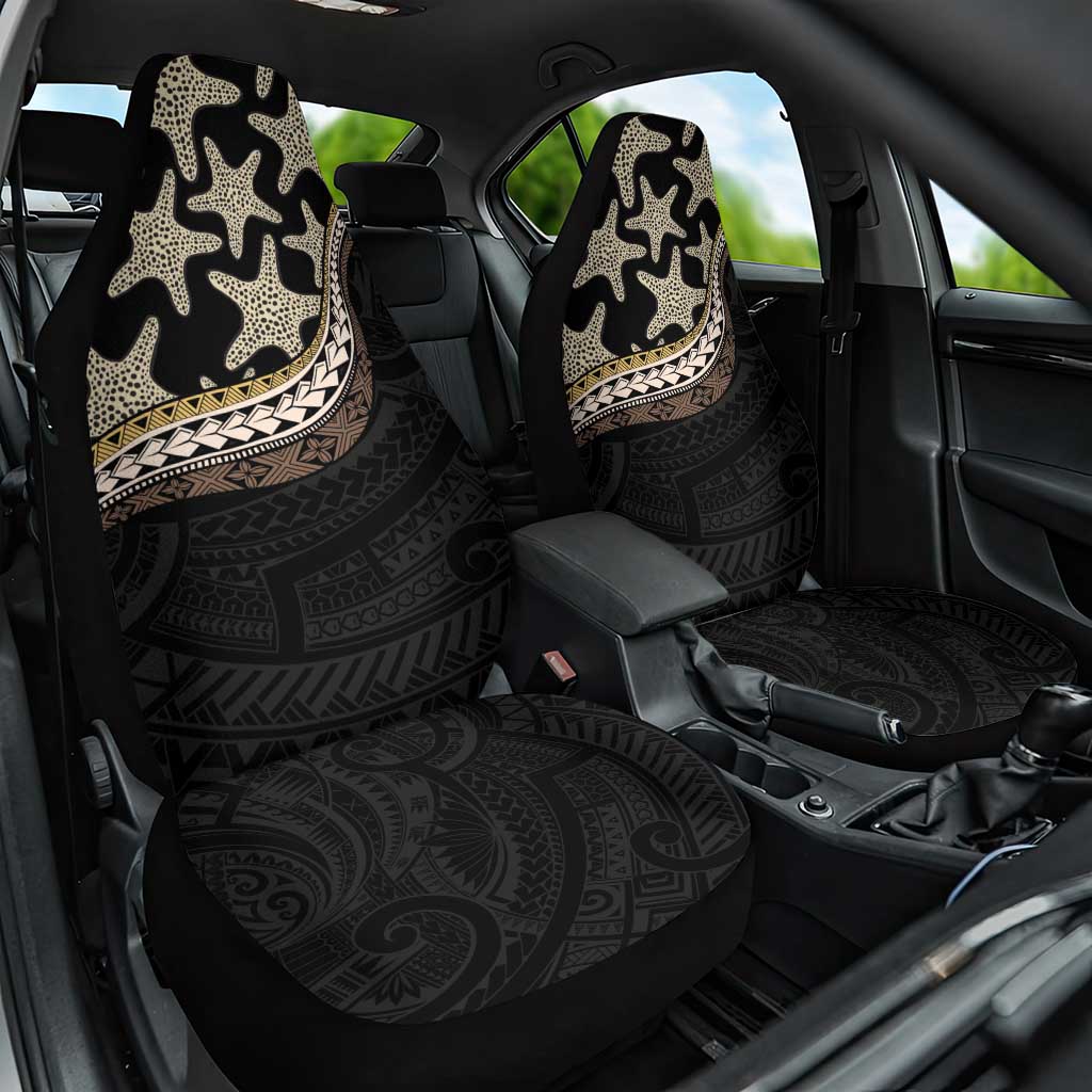Beige Polynesian Starfish Unique Pattern Car Seat Cover