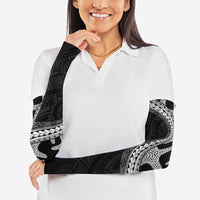 Monotone Polynesian Starfish Unique Pattern Arm Sleeves