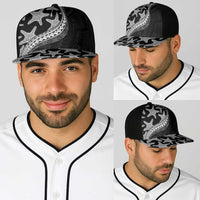 Monotone Polynesian Starfish Unique Pattern Baseball Net Cap