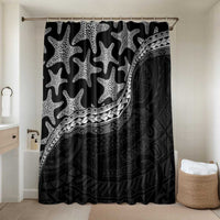 Monotone Polynesian Starfish Unique Pattern Bathroom Set