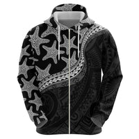 Monotone Polynesian Starfish Unique Pattern Hoodie