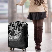 Monotone Polynesian Starfish Unique Pattern Luggage Cover