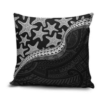 Monotone Polynesian Starfish Unique Pattern Pillow Cover