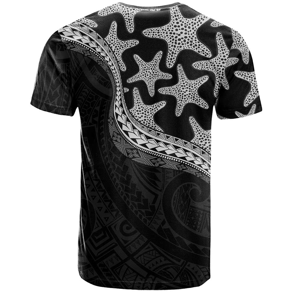 Monotone Polynesian Starfish Unique Pattern T Shirt