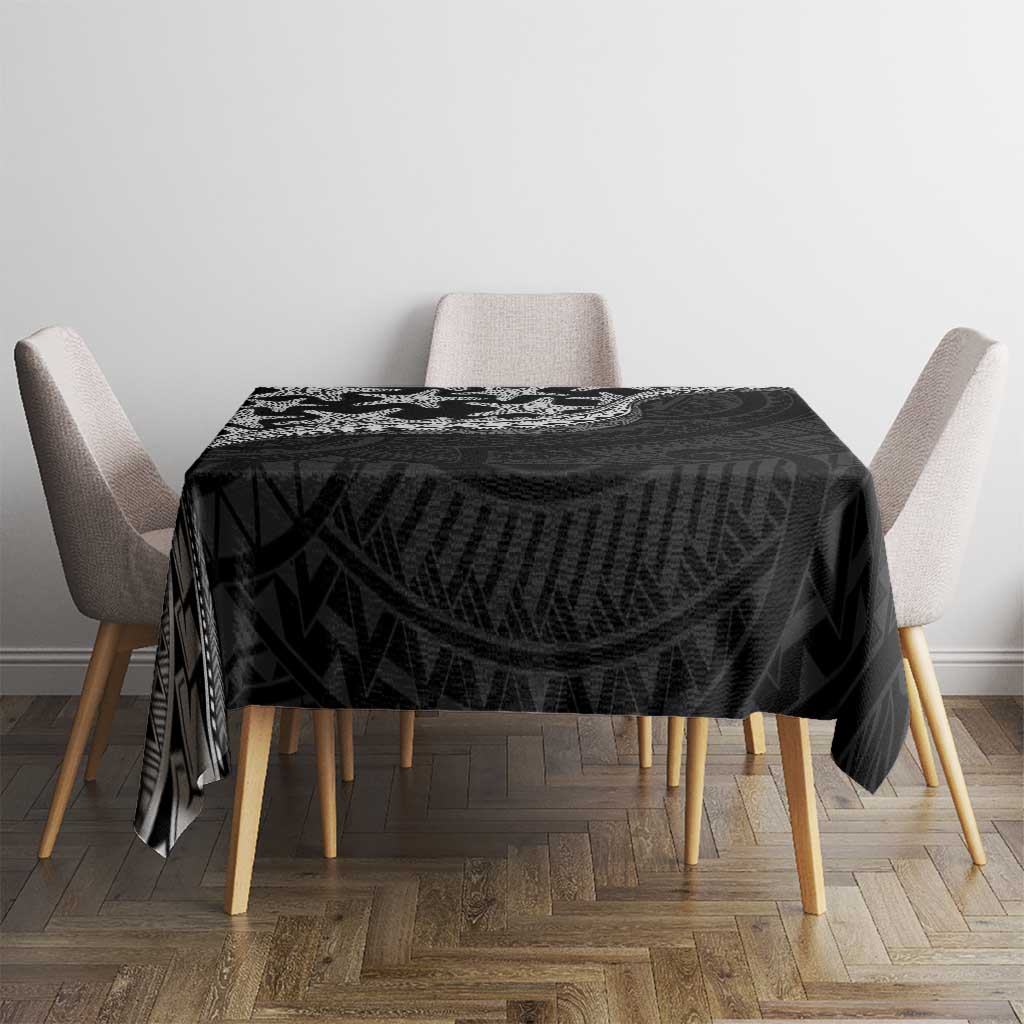 Monotone Polynesian Starfish Unique Pattern Tablecloth