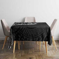 Monotone Polynesian Starfish Unique Pattern Tablecloth