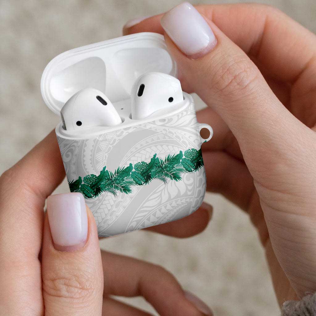 Hawaii Tropical Leaves AirPods Case Polynesian Pattern