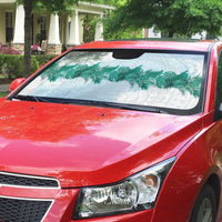 Hawaii Tropical Leaves Auto Sun Shade Polynesian Pattern
