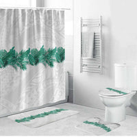 Hawaii Tropical Leaves Bathroom Set Polynesian Pattern