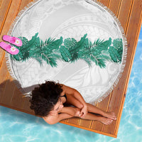 Hawaii Tropical Leaves Beach Blanket Polynesian Pattern