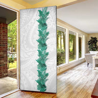 Hawaii Tropical Leaves Door Cover Polynesian Pattern