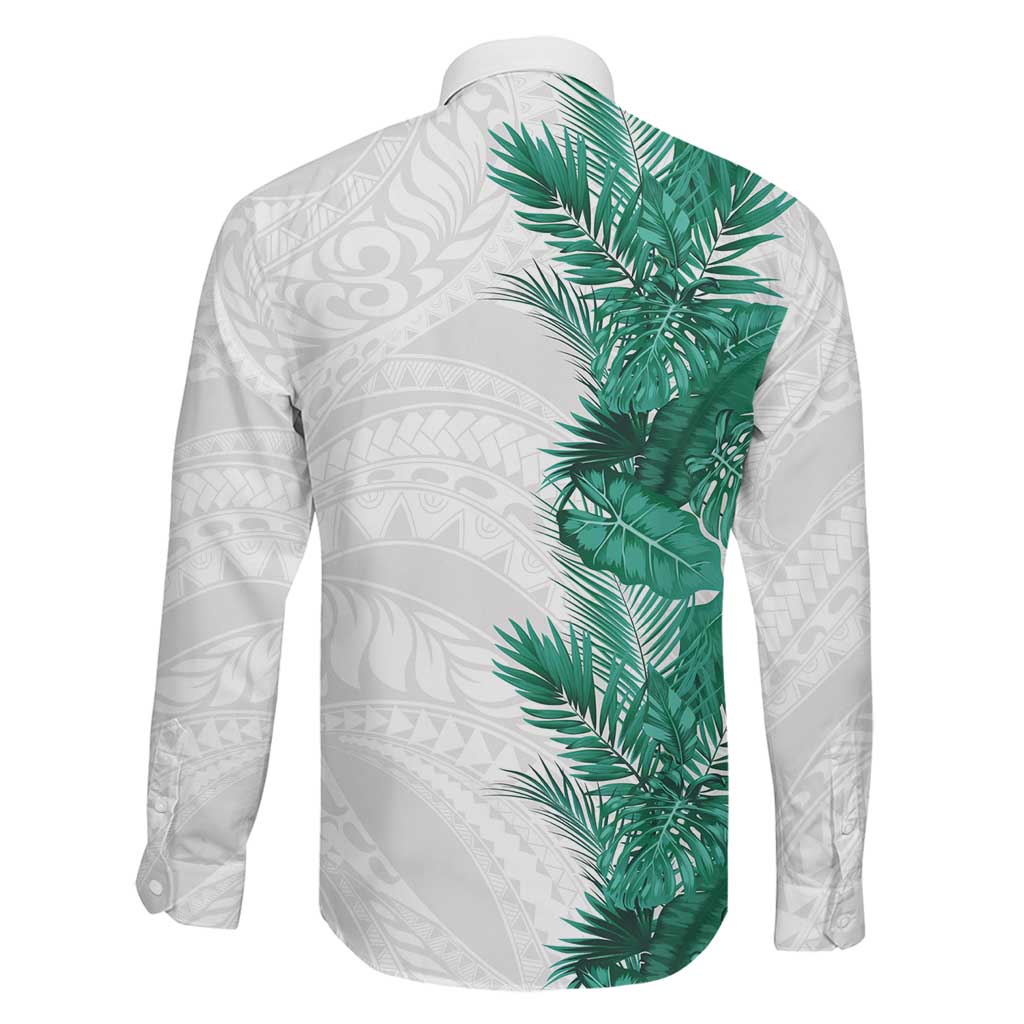 Hawaii Tropical Leaves Family Matching Summer Maxi Dress and Hawaiian Shirt Polynesian Pattern