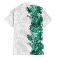 Hawaii Tropical Leaves Family Matching Tank Maxi Dress and Hawaiian Shirt Polynesian Pattern
