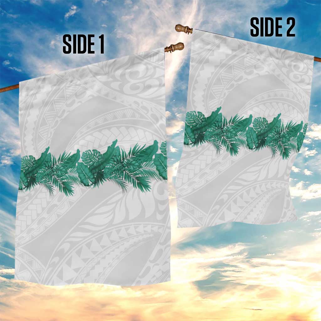 Hawaii Tropical Leaves Garden Flag Polynesian Pattern
