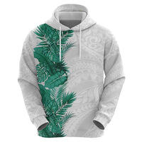 Hawaii Tropical Leaves Hoodie Polynesian Pattern