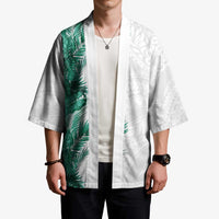 Hawaii Tropical Leaves Kimono Polynesian Pattern