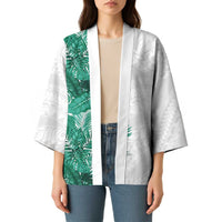 Hawaii Tropical Leaves Kimono Polynesian Pattern