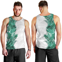 Hawaii Tropical Leaves Men Tank Top Polynesian Pattern