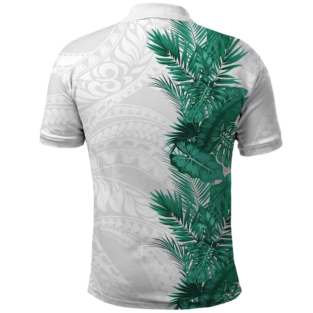 Hawaii Tropical Leaves Polo Shirt Polynesian Pattern