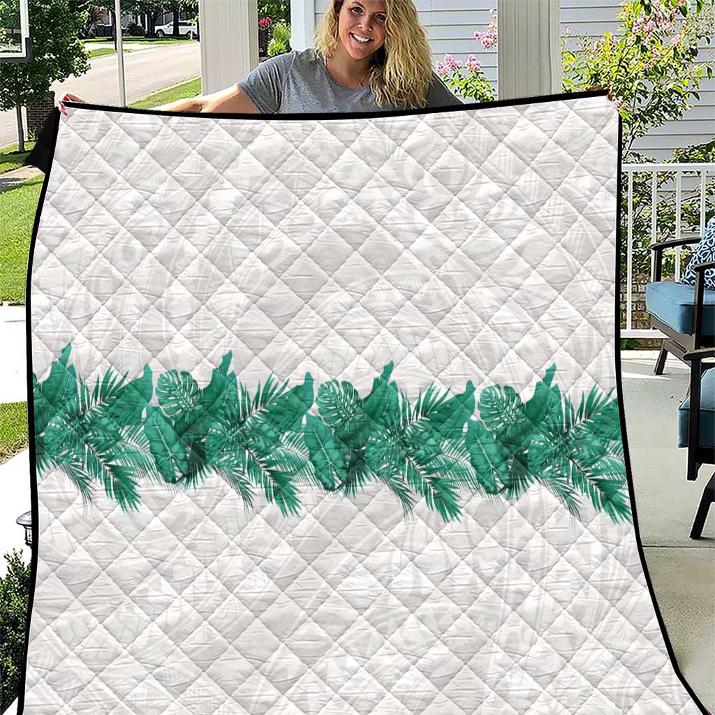 Hawaii Tropical Leaves Quilt Polynesian Pattern