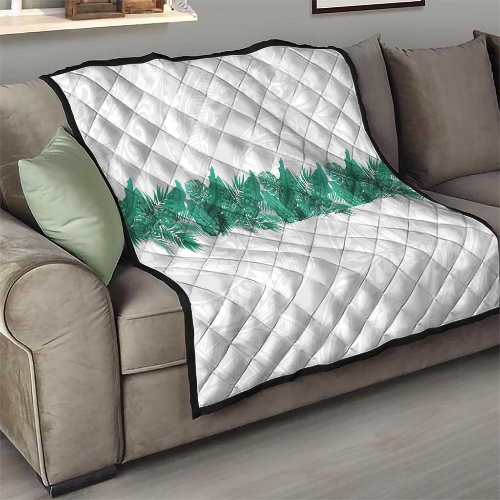 Hawaii Tropical Leaves Quilt Polynesian Pattern