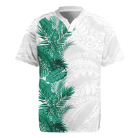 Hawaii Tropical Leaves Rugby Jersey Polynesian Pattern