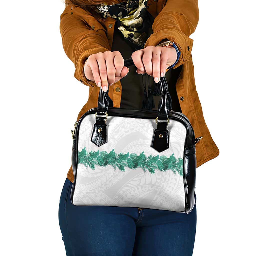 Hawaii Tropical Leaves Shoulder Handbag Polynesian Pattern