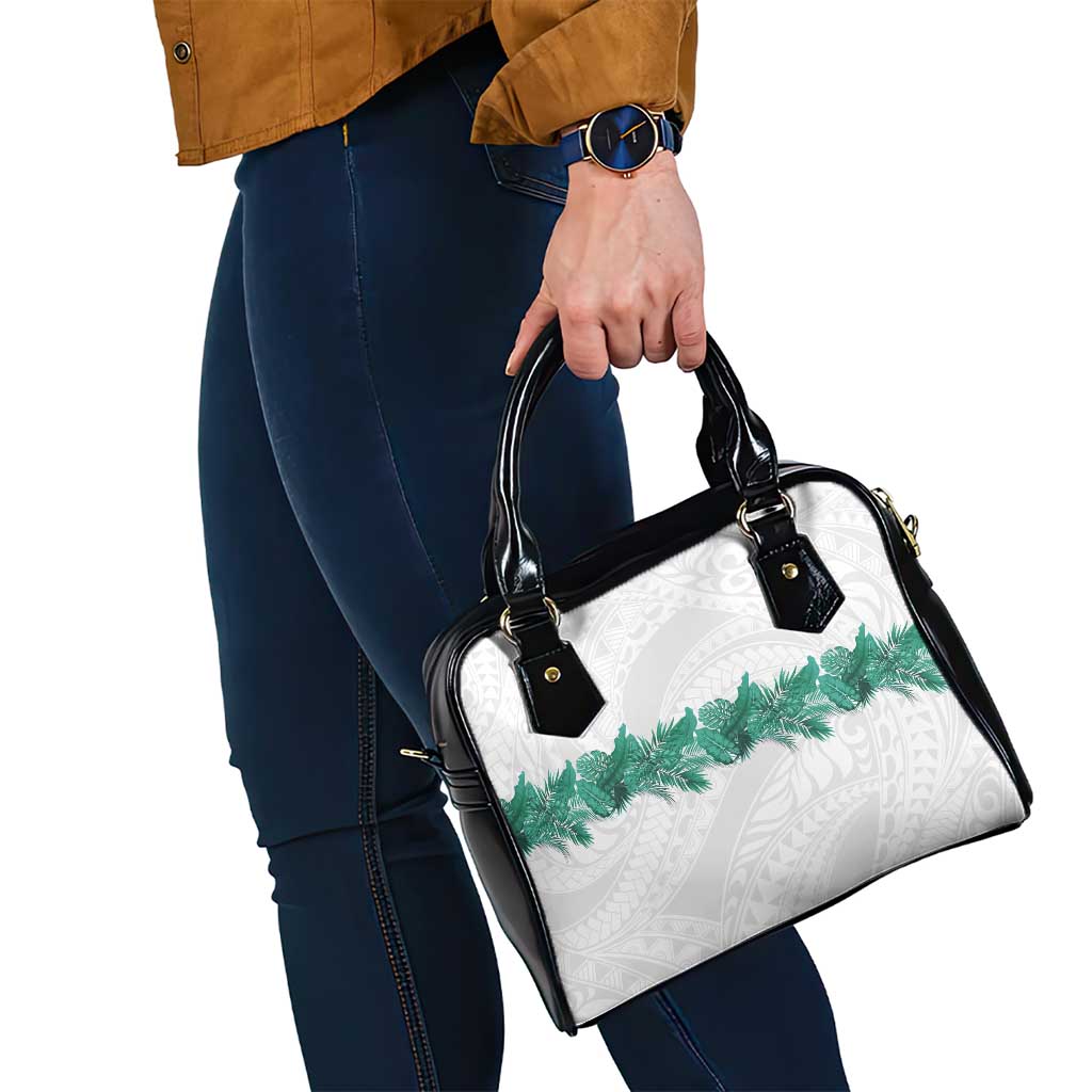 Hawaii Tropical Leaves Shoulder Handbag Polynesian Pattern
