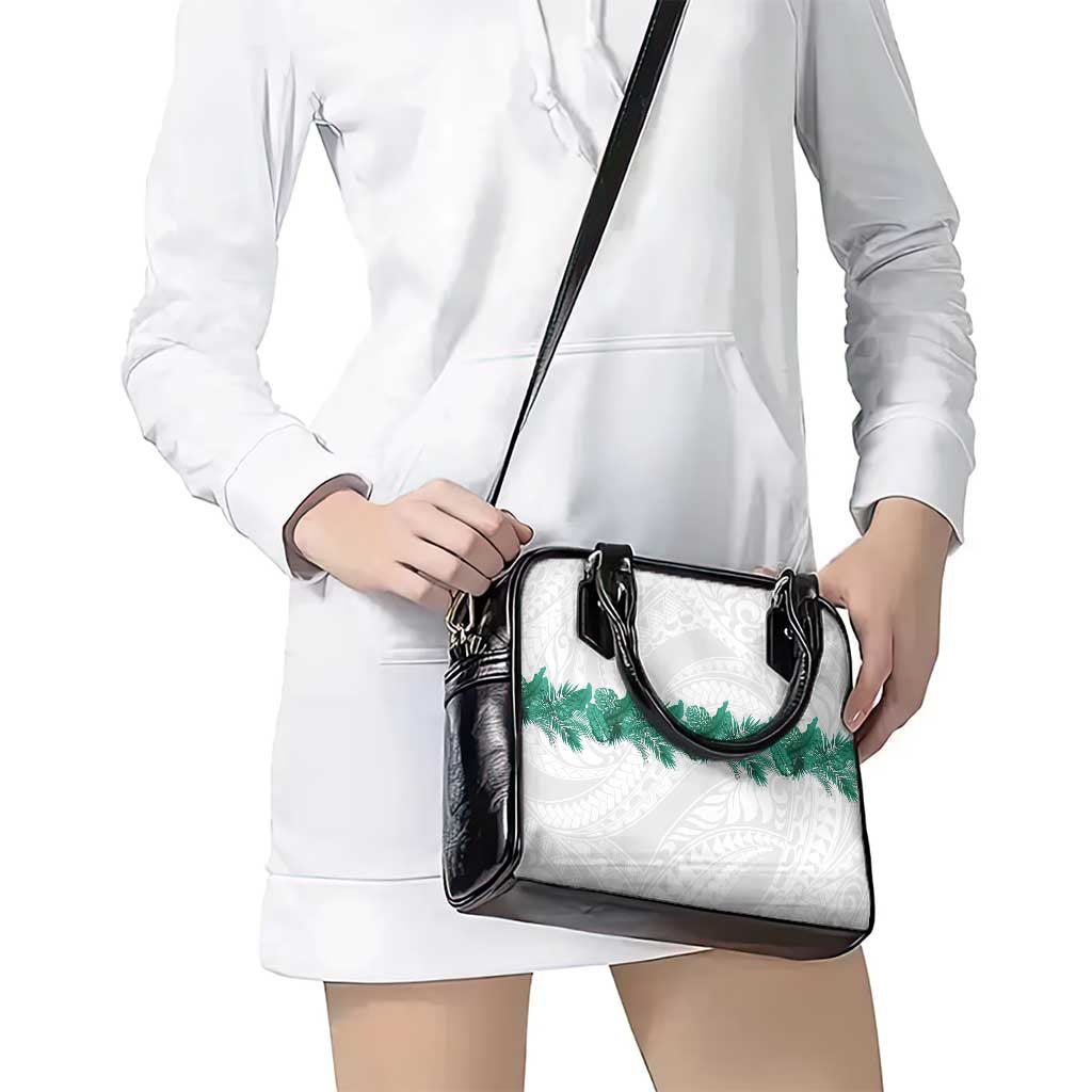 Hawaii Tropical Leaves Shoulder Handbag Polynesian Pattern
