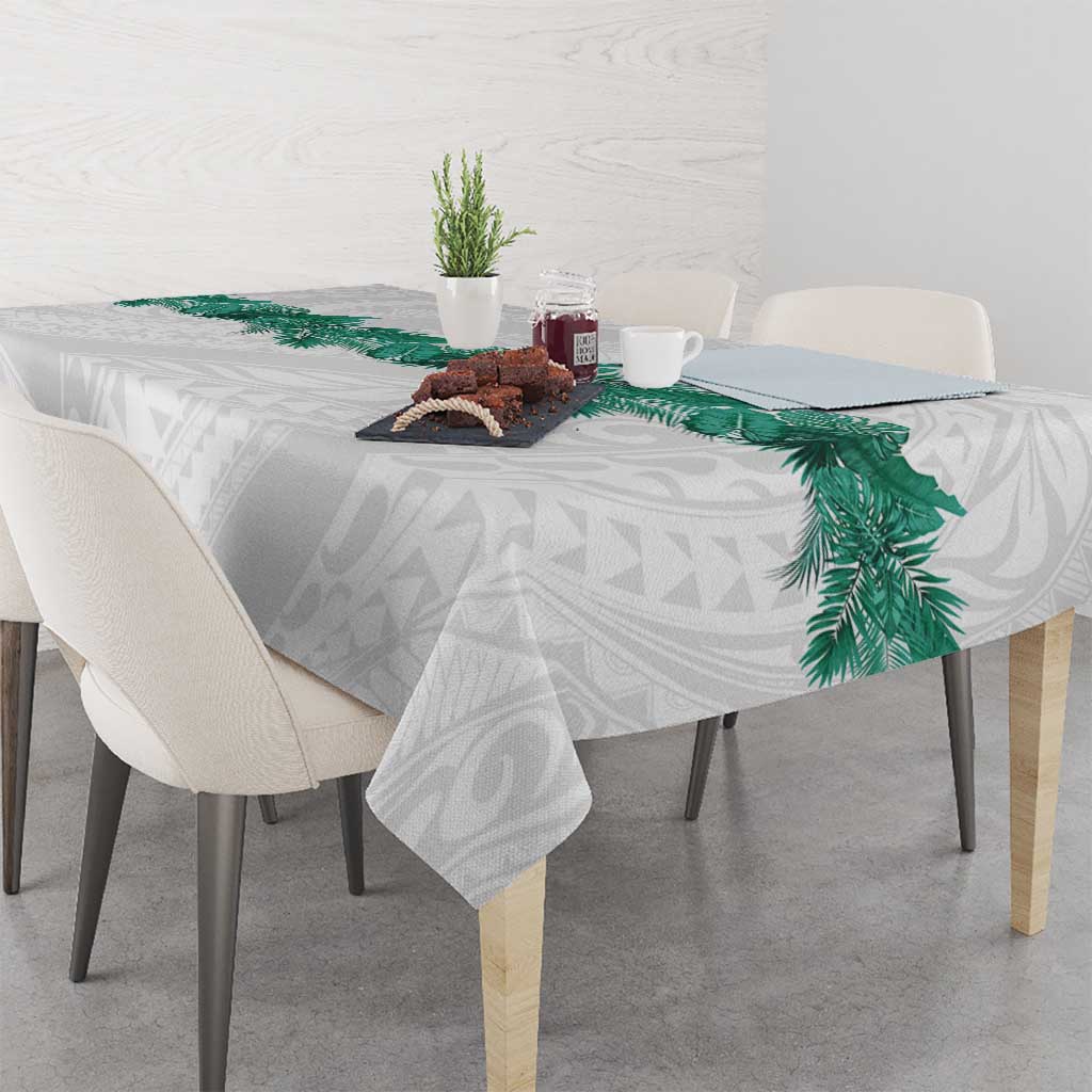 Hawaii Tropical Leaves Tablecloth Polynesian Pattern