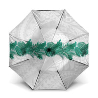 Hawaii Tropical Leaves Umbrella Polynesian Pattern