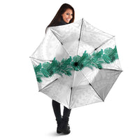 Hawaii Tropical Leaves Umbrella Polynesian Pattern