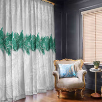 Hawaii Tropical Leaves Window Curtain Polynesian Pattern
