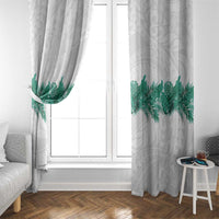 Hawaii Tropical Leaves Window Curtain Polynesian Pattern