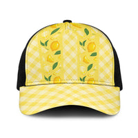 Hawaii Lemon Palaka Baseball Net Cap Striped Stylized LT01 One Size Black Yellow - Polynesian Pride