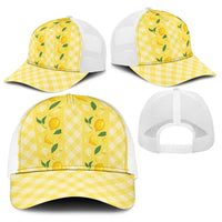 Hawaii Lemon Palaka Baseball Net Cap Striped Stylized LT01 - Polynesian Pride