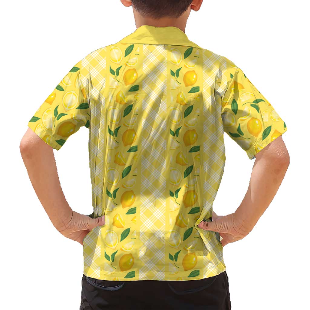 Hawaii Lemon Palaka Family Matching Off Shoulder Maxi Dress and Hawaiian Shirt Striped Stylized LT01 - Polynesian Pride