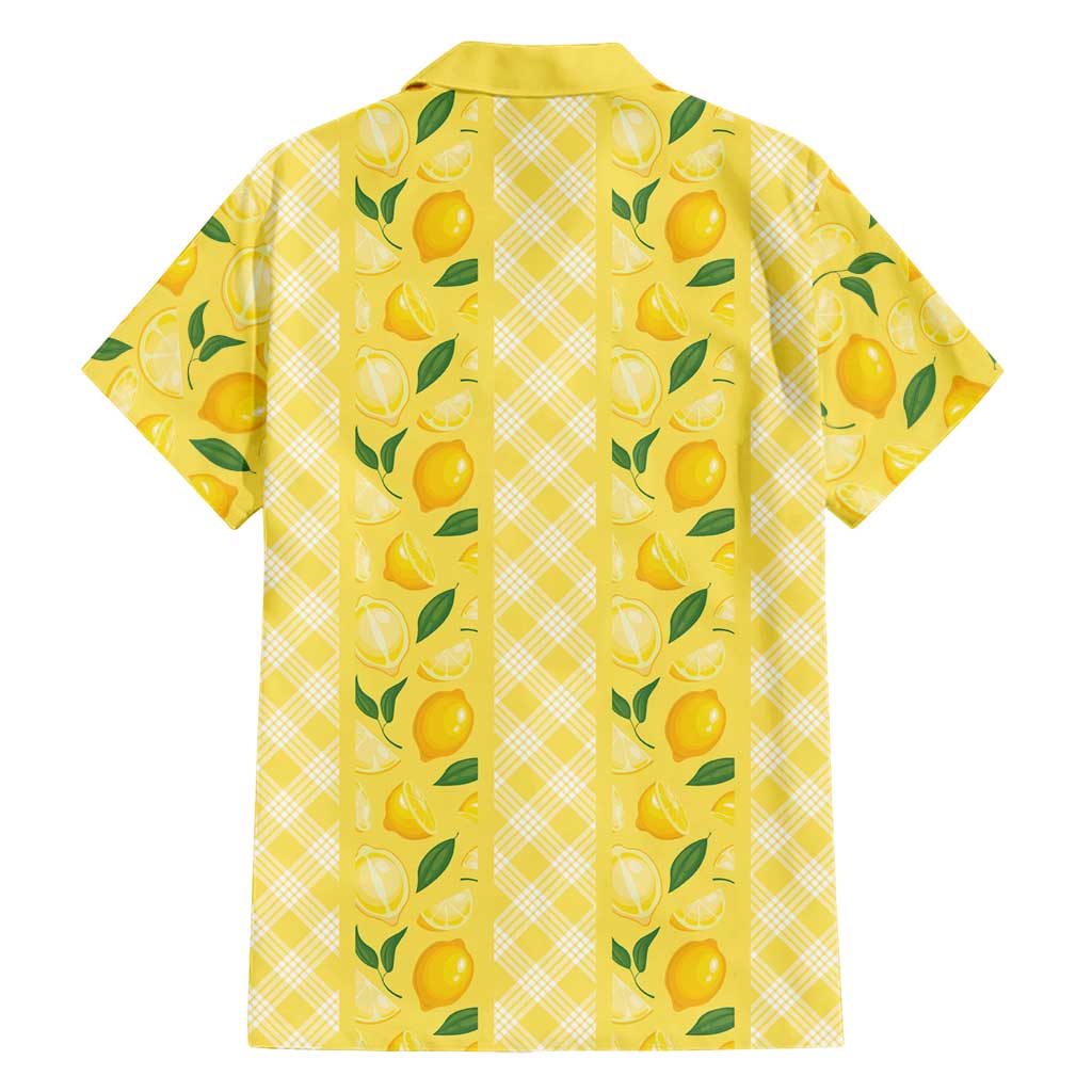 Hawaii Lemon Palaka Family Matching Off Shoulder Maxi Dress and Hawaiian Shirt Striped Stylized LT01 - Polynesian Pride