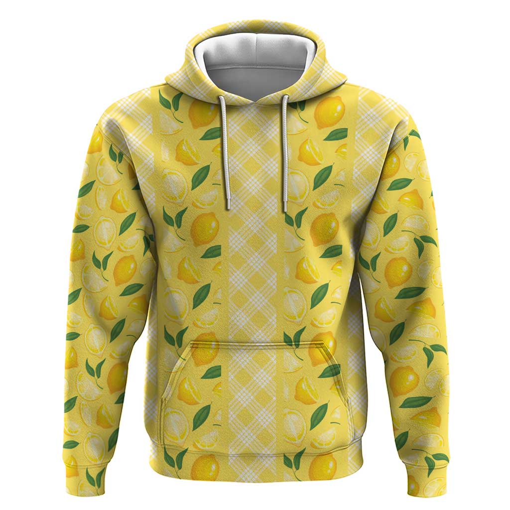 Hawaii Lemon Palaka Hoodie Striped Stylized