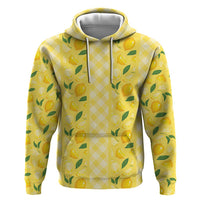 Hawaii Lemon Palaka Hoodie Striped Stylized LT01 Pullover Hoodie Yellow - Polynesian Pride
