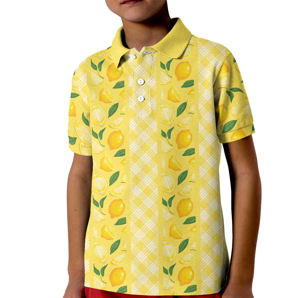 Hawaii Lemon Palaka Kid Polo Shirt Striped Stylized