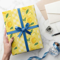 Hawaii Lemon Palaka Wrapping Paper Striped Stylized LT01 - Polynesian Pride