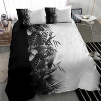 Hawaii Tropical Plant Monochrome Bedding Set Vibrant Polynesian Pattern