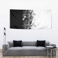 Hawaii Tropical Plant Monochrome Tapestry Vibrant Polynesian Pattern
