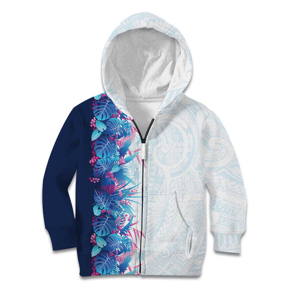 Hawaii Tropical Plant UliUli Kid Hoodie Vibrant Polynesian Pattern