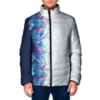 Hawaii Tropical Plant UliUli Padded Jacket Vibrant Polynesian Pattern
